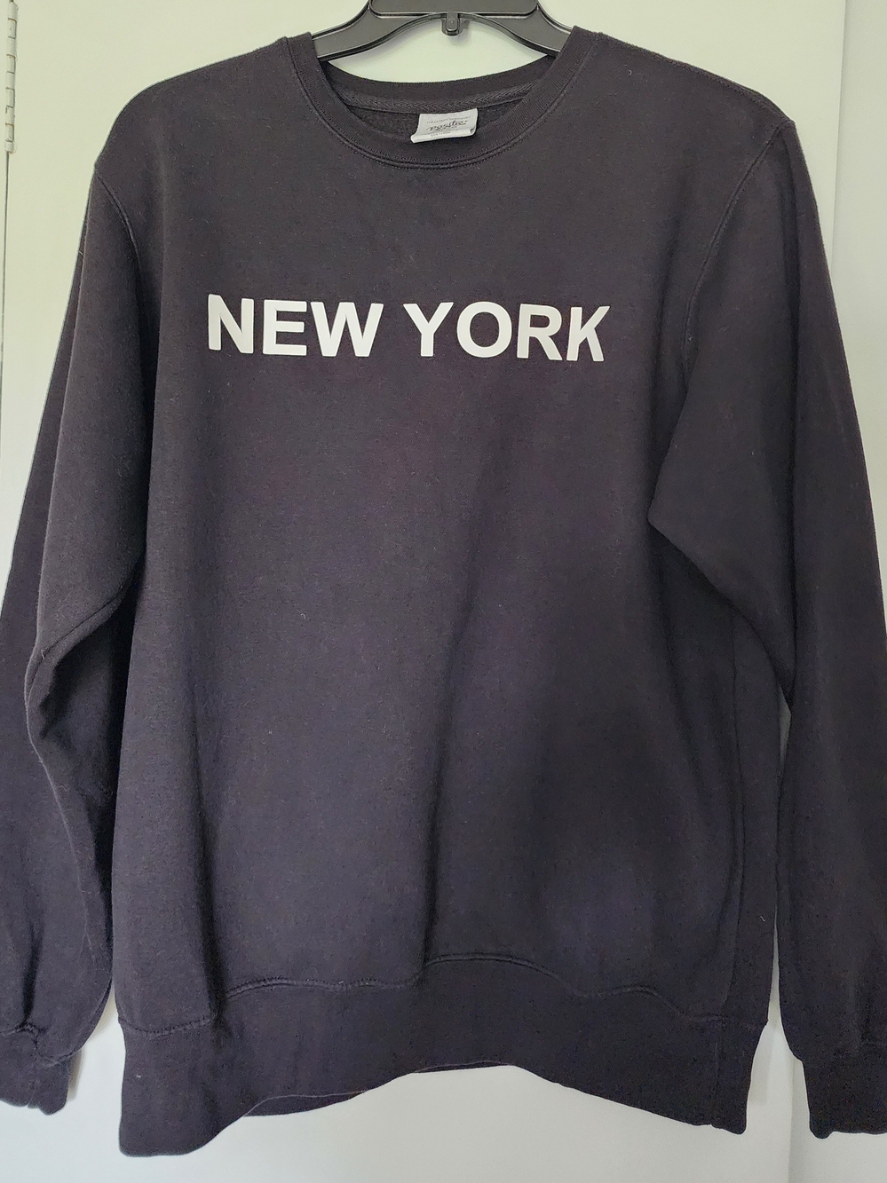 Black "New York" Crewneck Sweatshirt